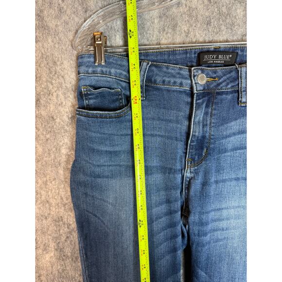 Judy Blue Mid Rise Relaxed Fit Size 31 Stretchy Blue Jeans JB82103 - Picture 9 of 10